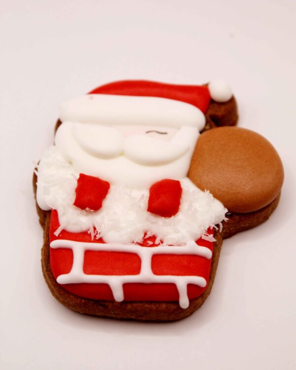 Galleta Papá Noel -chimenea