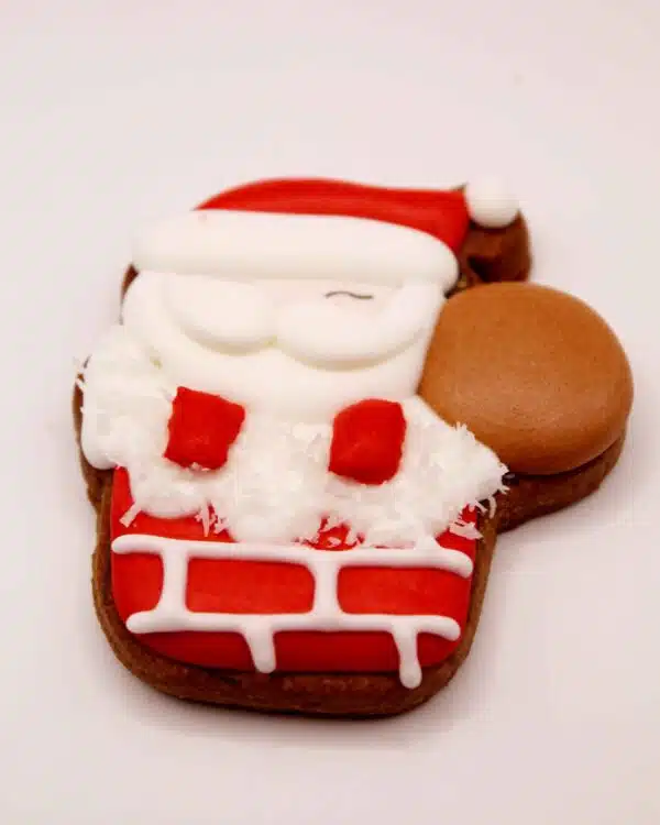 Galleta Papá Noel -chimenea