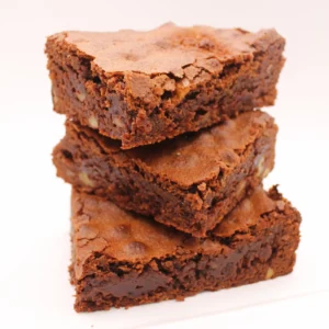 Porción de brownie