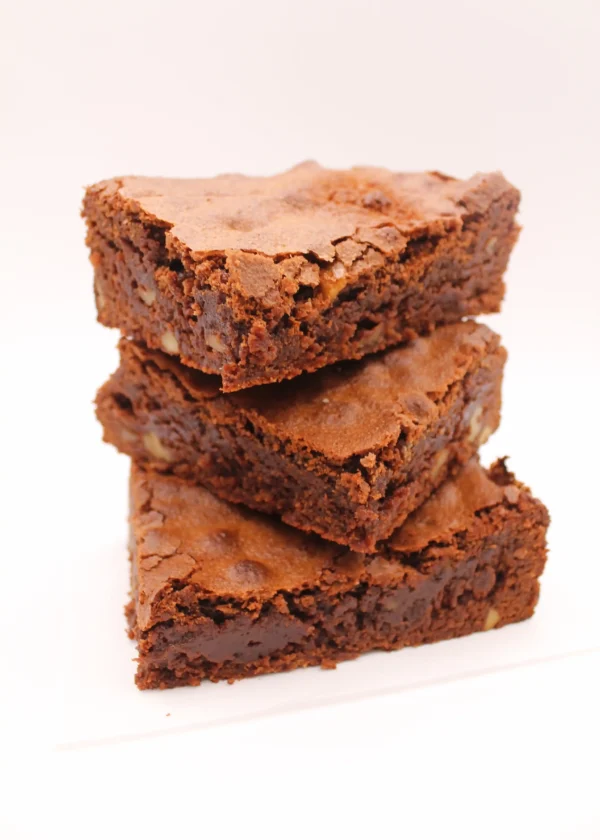 Porción de brownie