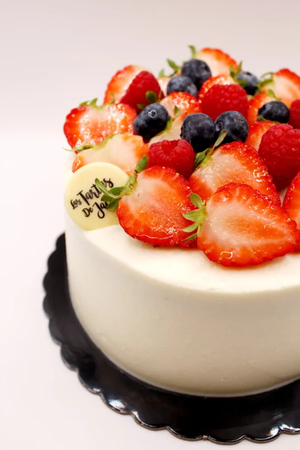 Tarta limón y arándanos