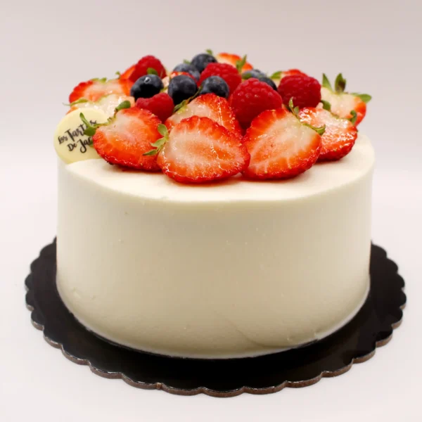 Tarta limón y arándanos