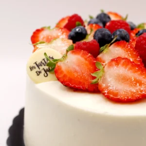Tarta limón y arándanos