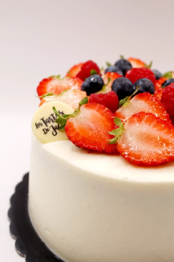 Tarta limón y arándanos