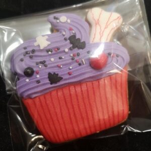 Galleta Decorada - Cupcake Terrorífico