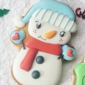 Galleta Decorada - Muñeco de Nieve