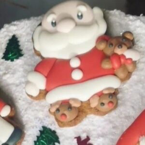 Galleta Decorada - Papá Noel en Pijama