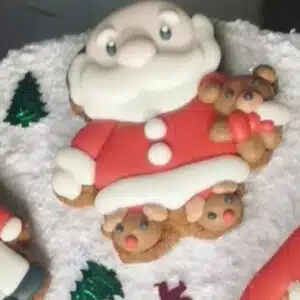 Galleta Decorada - Papá Noel en Pijama