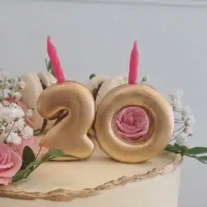 Vela de Galleta de Mantequilla para Cumpleaños