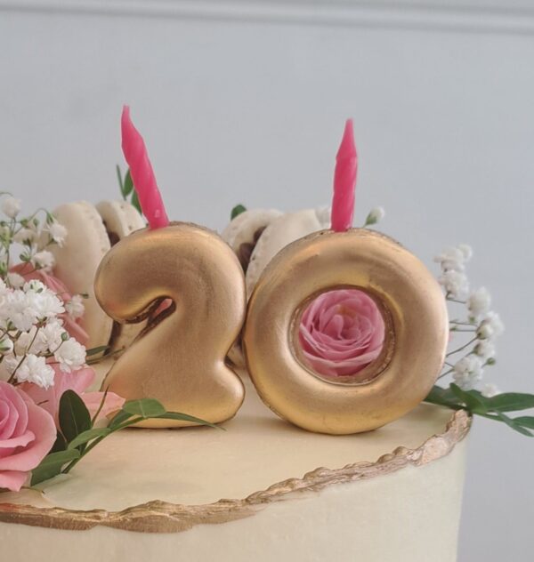 Vela de Galleta de Mantequilla para Cumpleaños