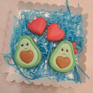 Pack de Galletas Decoradas - Aguacates Enamorados