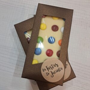 Tableta de Chocolate Blanco con Lacasitos
