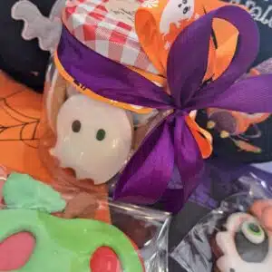 Tarro de Galletas Decoradas - Fantasmas de Halloween