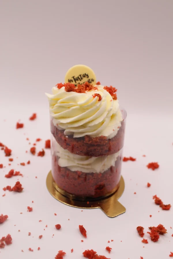 Tarta individual de Red Velvet