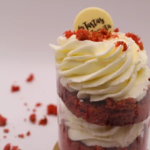 Tarta individual de Red Velvet