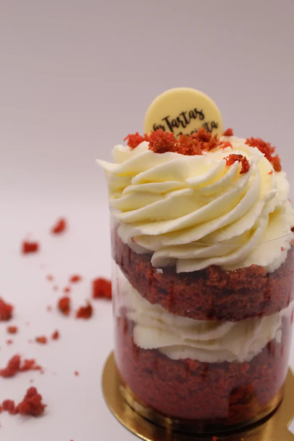 Tarta individual de Red Velvet